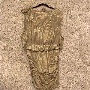 Gold dress